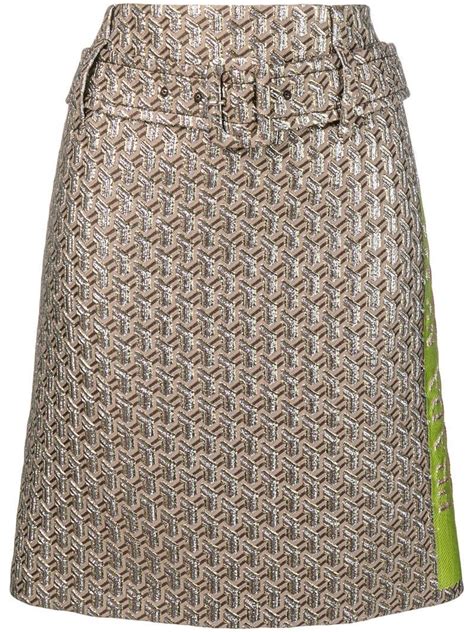 prada skirt 2015|Prada nylon a line skirt.